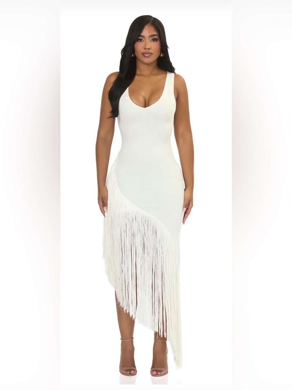 Bandage Bodycon Tassel Dress